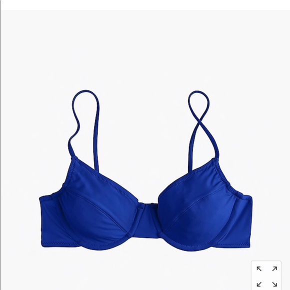 NWT J. CREW Retro Inspired Bikini in Bistro Blue - Picture 3 of 8